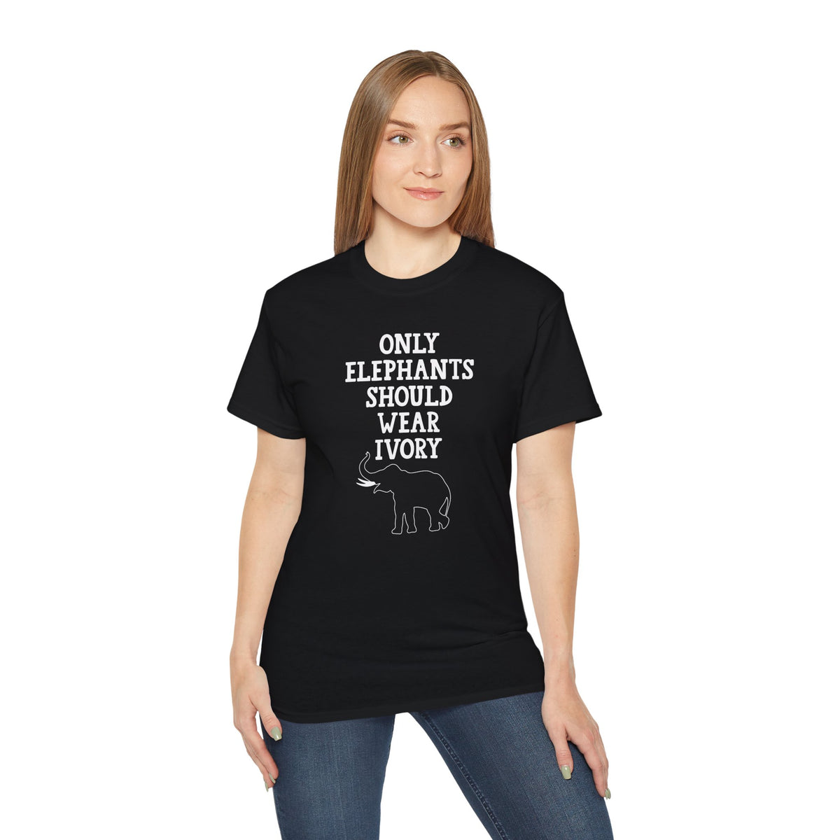 Only Elephants Should Wear Ivory T-Shirt | Elephant Conservation Tee
