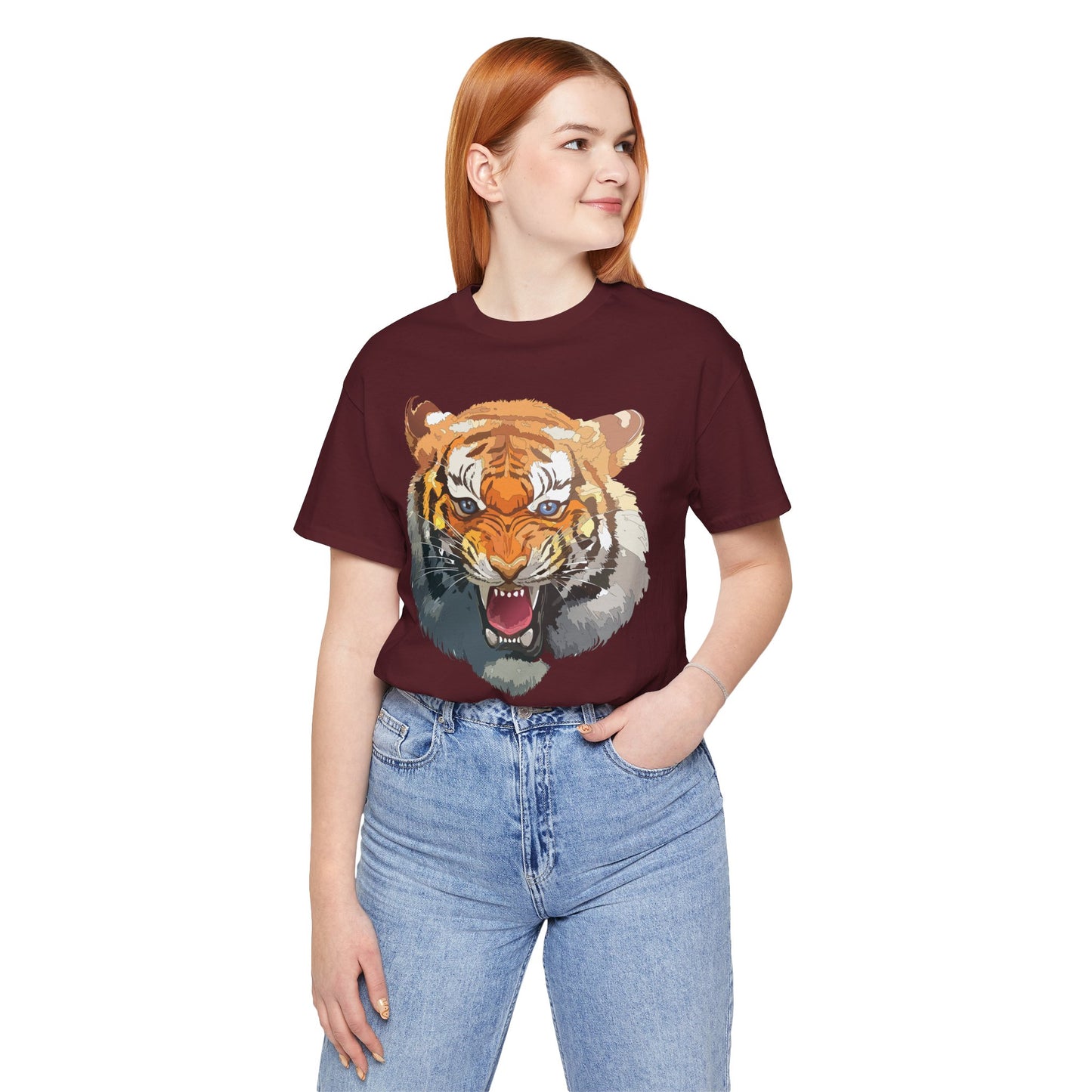 Tiger Shirt, Animal Shirt, T-Shirt with Tiger, Art Design Tee, Animal Tees, Safari T-Shirt, Graphic Design Tee 14