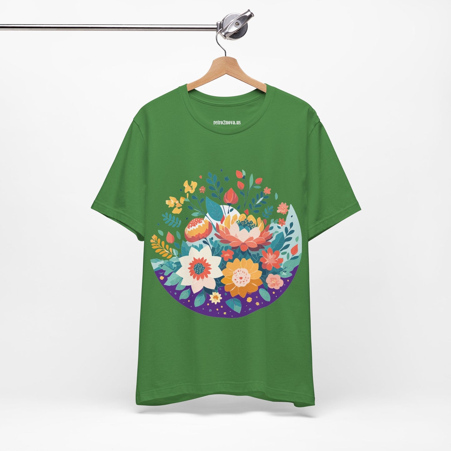 Flowers Shirt Floral Shirt Unisex Jersey Short Sleeve Tee Breathable Fabric Free Shipping
