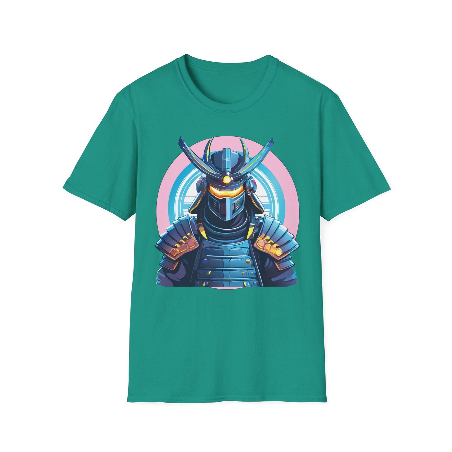 Samurai Shirt Unisex Gildan Softstyle 64000 Tee 100 Percent Ring Spun Cotton Breathable Lightweight