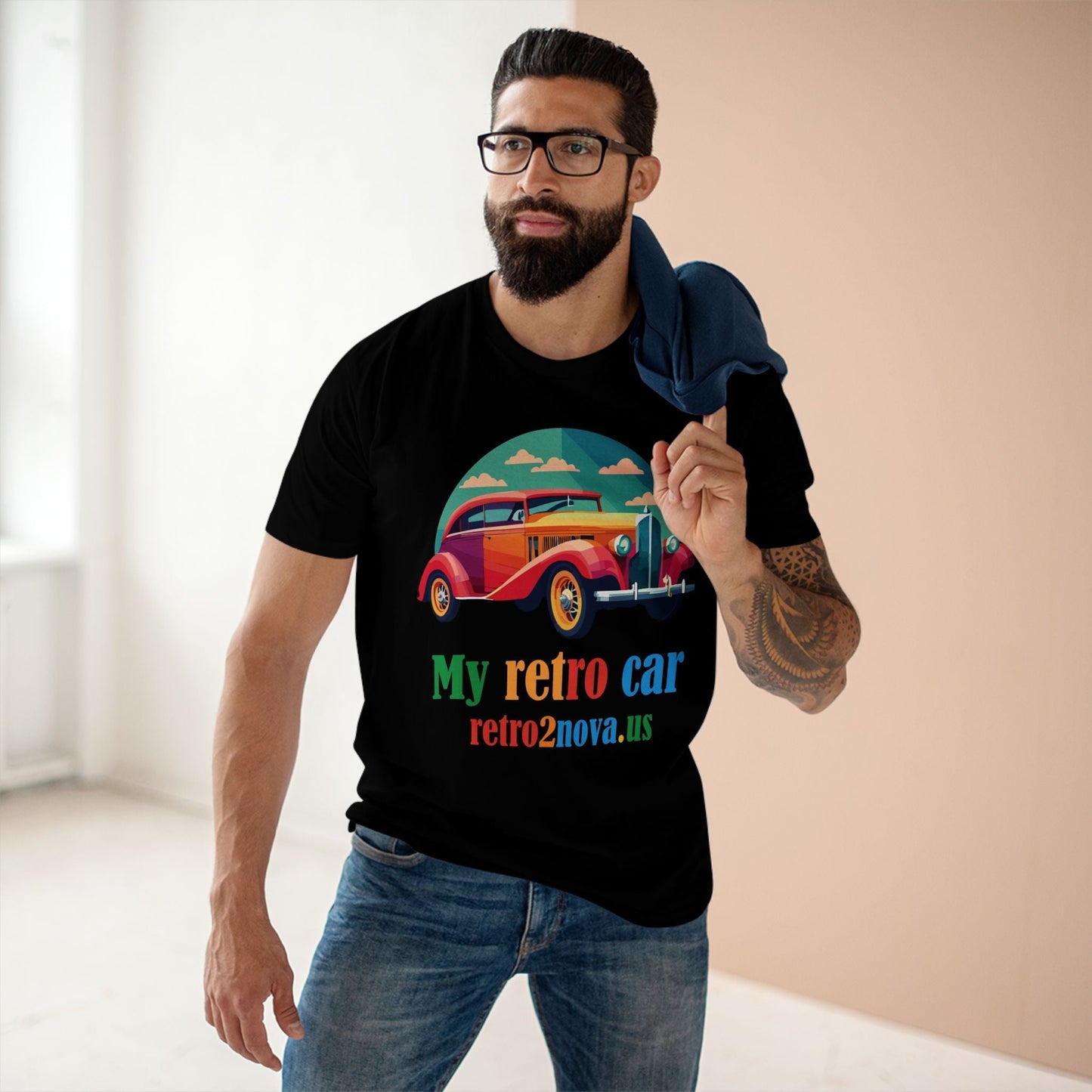Retro Car Tee Vintage Auto Shirt RC20 Unisex Premium Cotton Art Design From Our Exclusive Collection