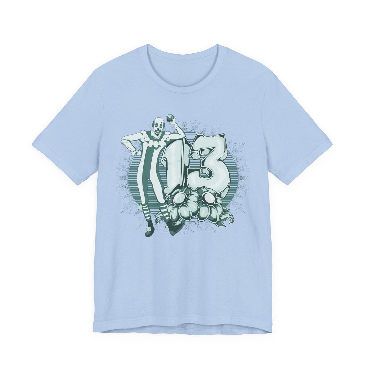 Vintage Clown Graphic Illustration Unisex Cotton T-Shirt Art-39