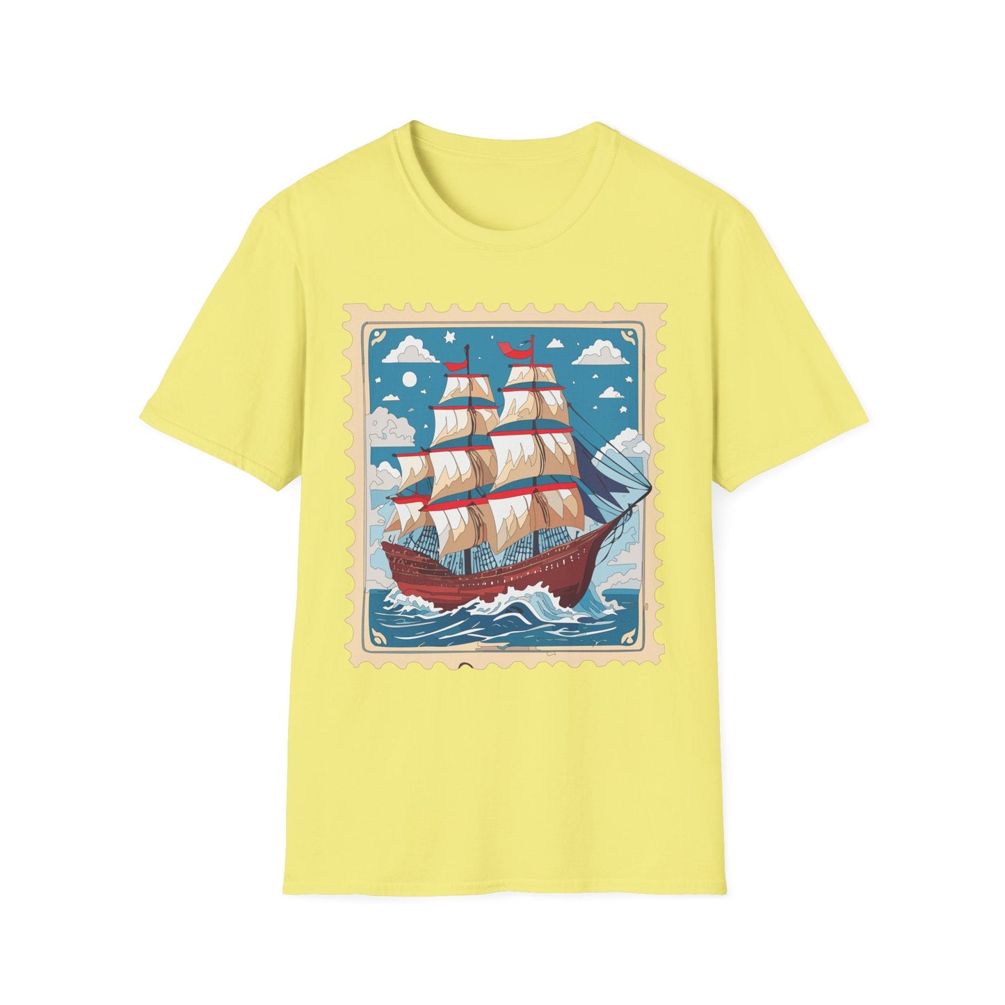 Unisex Softstyle Gildan 64000 Short Sleeve T Shirt Vessel Ship Frigate Tee For Everyday Comfort