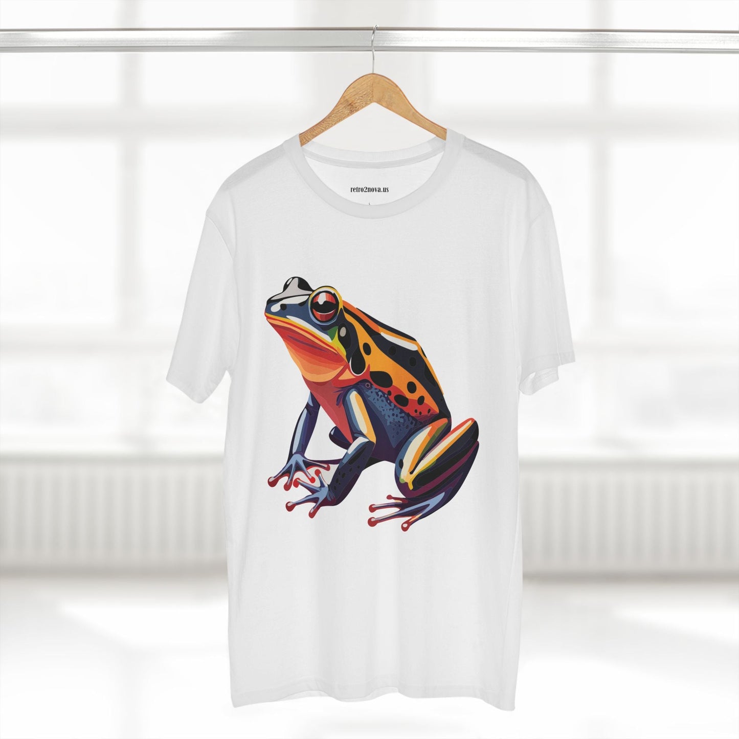 Unisex Frog Animal Shirt Premium Cotton Tee With Original Art Design Retro2Nova Exclusive Art Collection