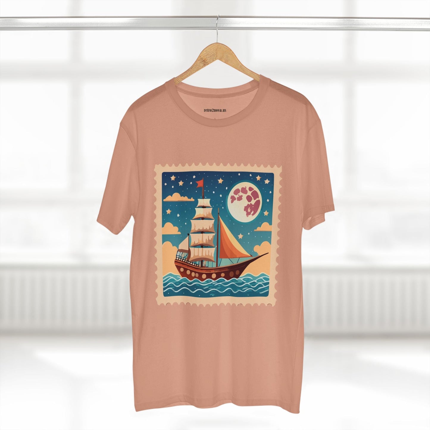 Postage Stamp Shirt Unisex Premium Cotton Tee With Original Art Design By Retro2Nova