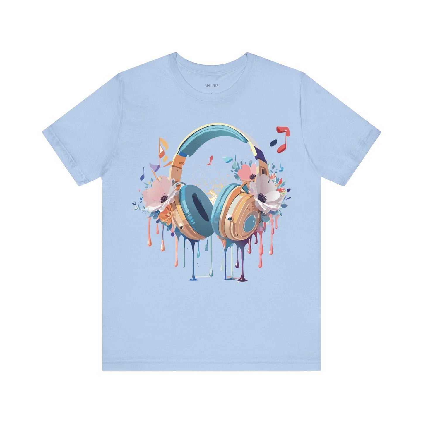 Adelpha Graphic Unisex Music T Shirt With Vintage Inspired Artwork Short Sleeve Tee