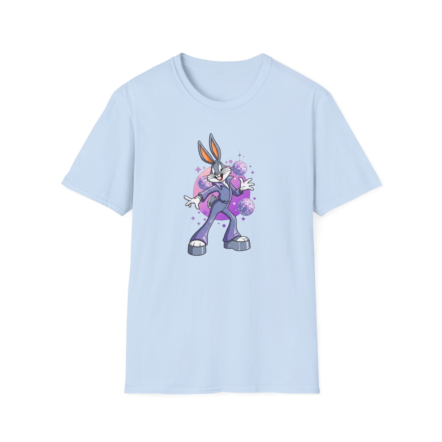 Bugs Bunny Unisex T Shirt Cartoon Animation Tee Gildan Softstyle 64000 Cotton Tee