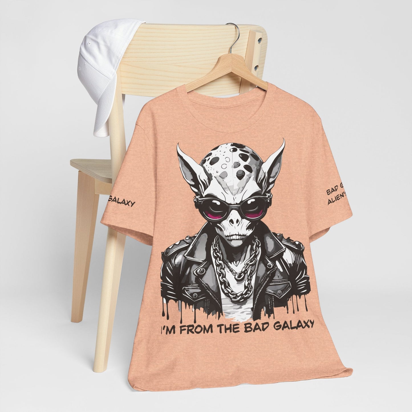 Alien Tee Shirt From Bad Galaxy 100 Cotton Made To Order With Eco Friendly Inks USA