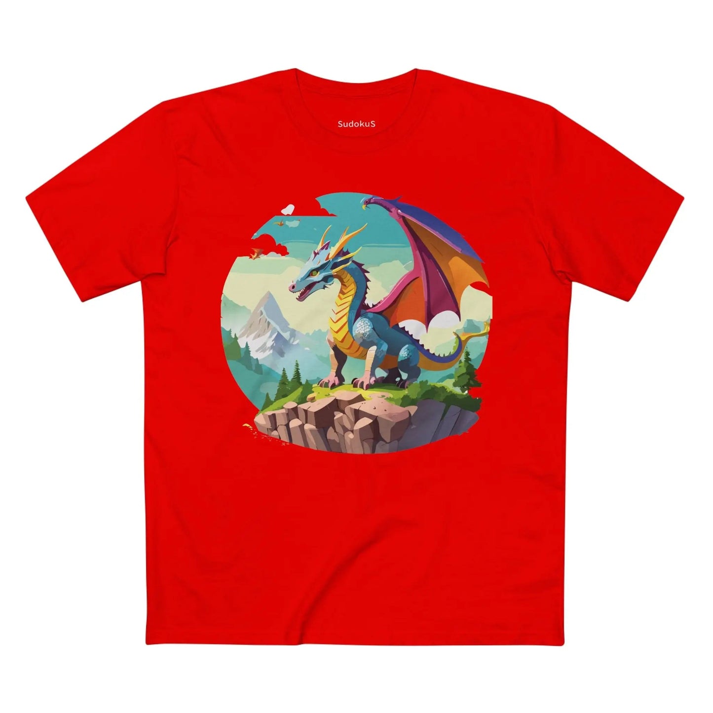 Dragon Graphic Unisex 100 Cotton Staple Tee 32