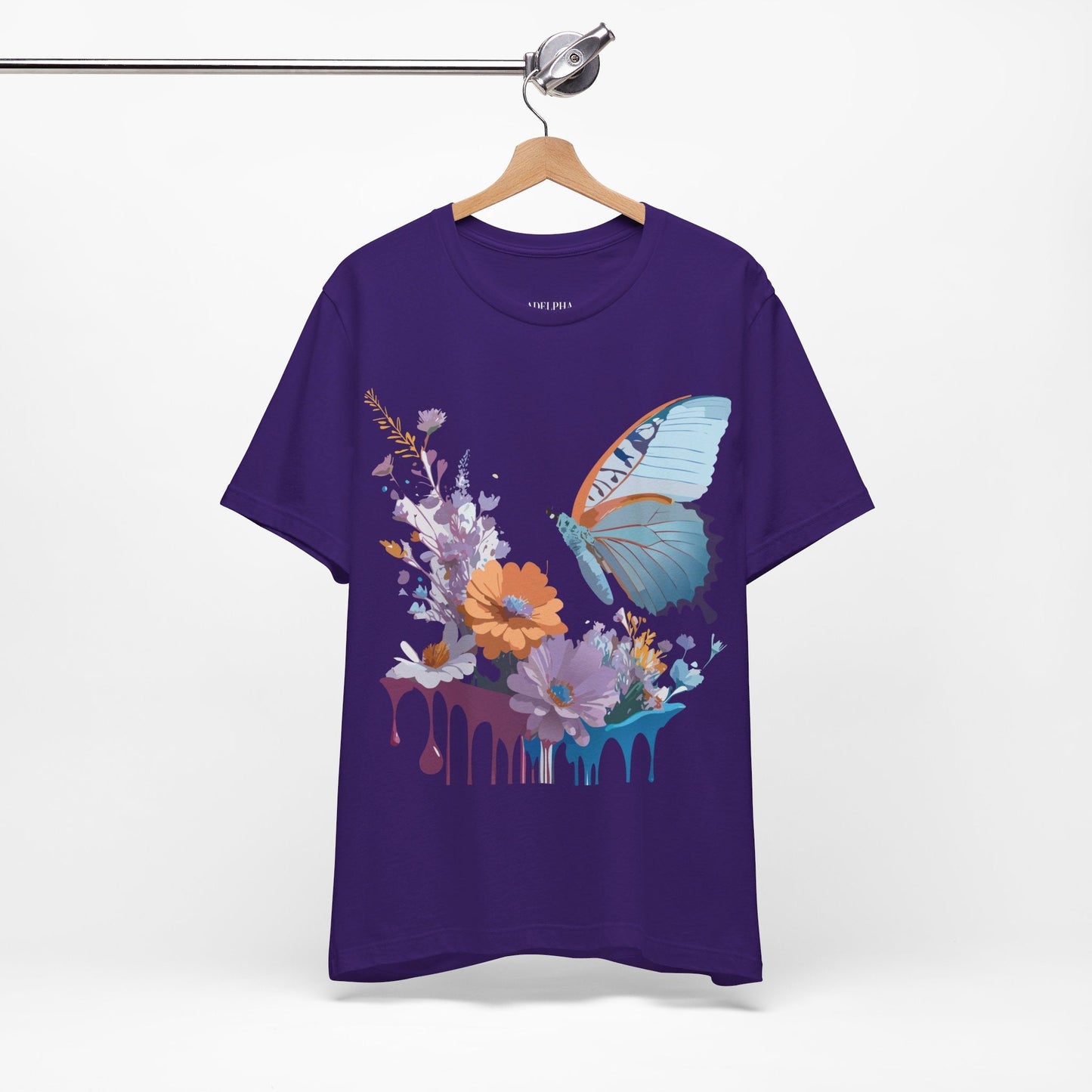 Butterfly Graphic Tee Unisex Jersey Short Sleeve Vintage Inspired Adelpha Art