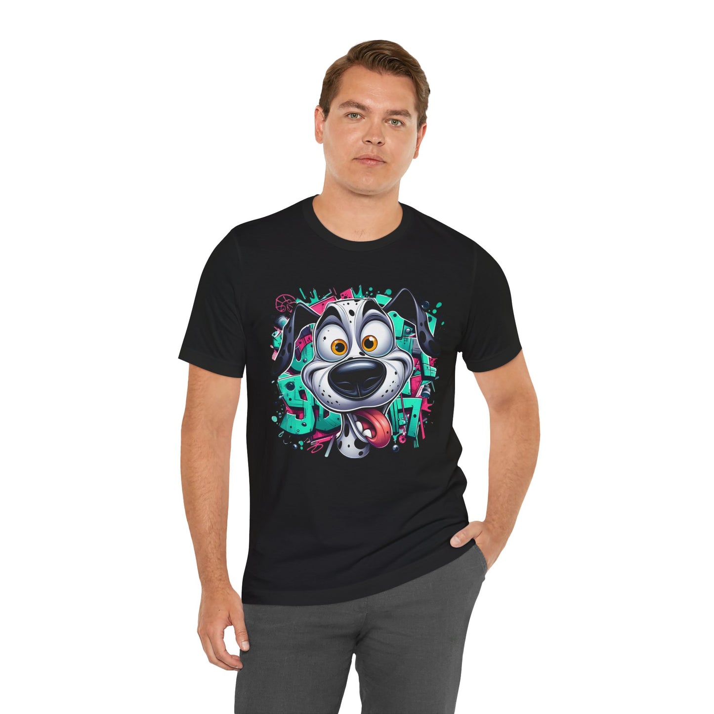 Viki Animal Tees, Dog Tee Shirt, Funny Dog T-Shirt, Art Design Top, Funny Animal T-Shirt, Graphic Tee