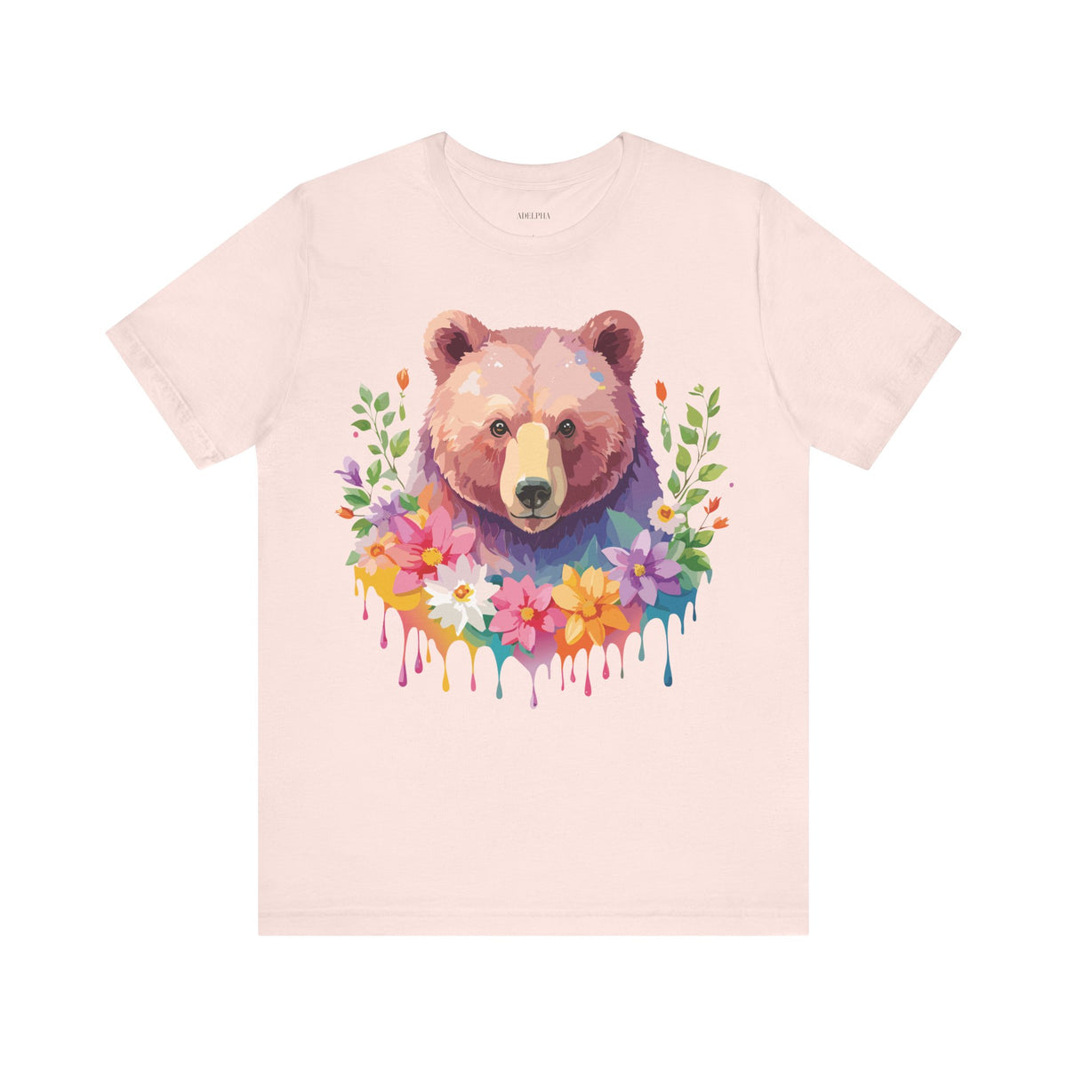Bear Graphic Design Tee Bella+Canvas Unisex 100 Cotton Tee Shirt a121