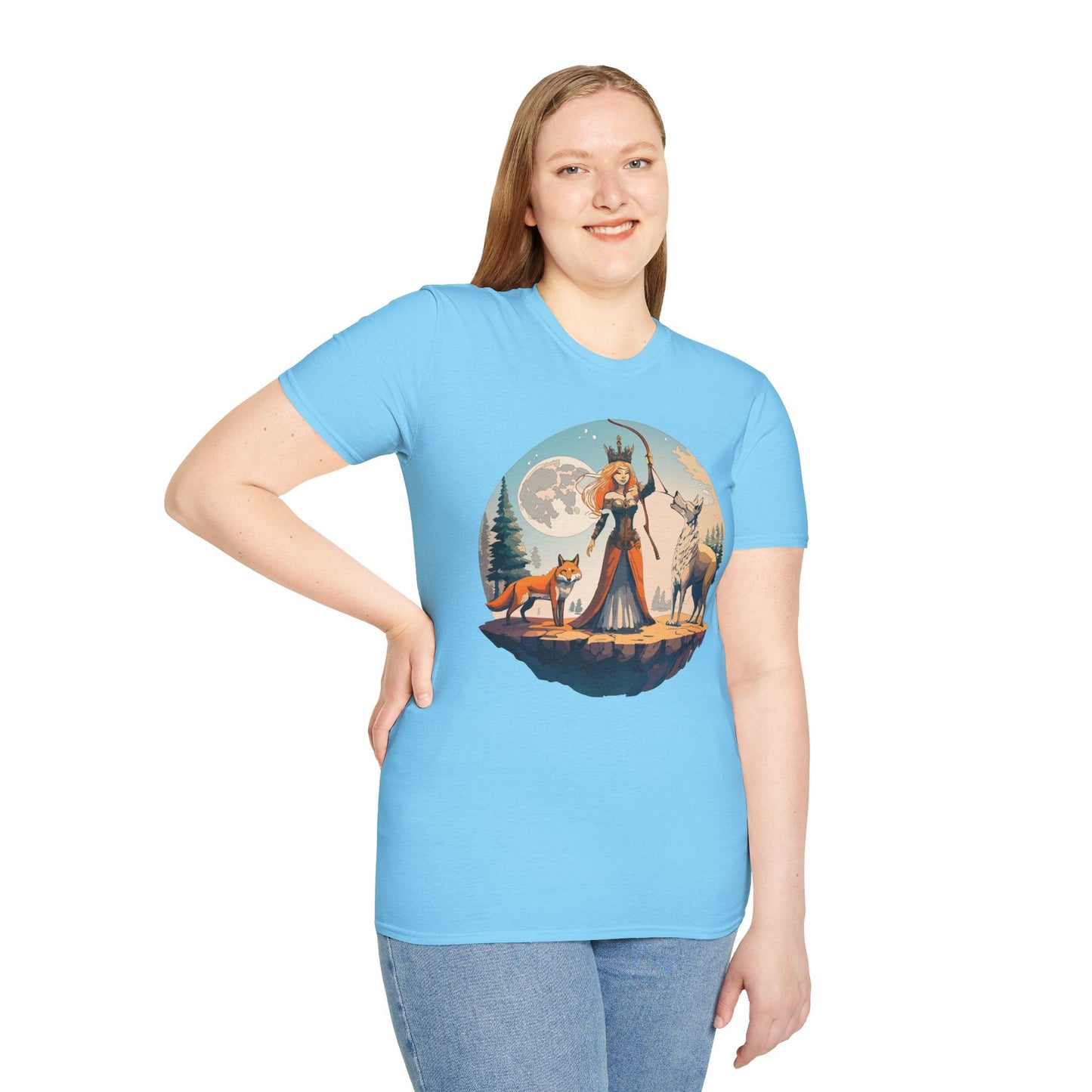 Womens Graphic T Shirts Art Design Shirt Softstyle Gildan 64000 Unisex Tee Ring Spun Cotton
