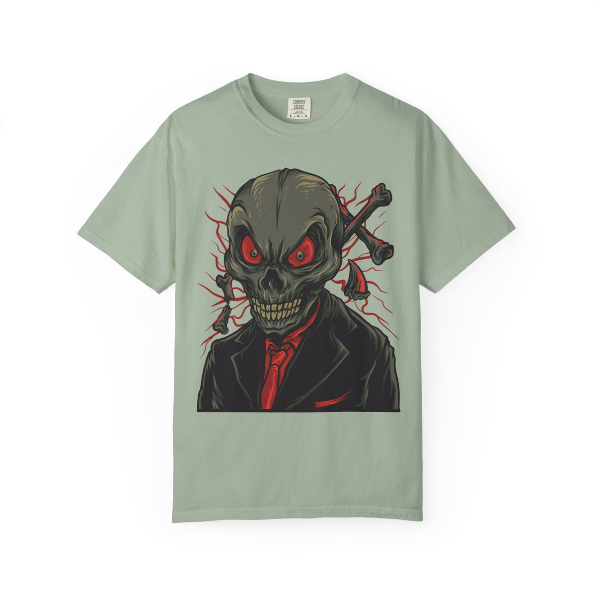 Camiseta unisex de algodón con calavera 