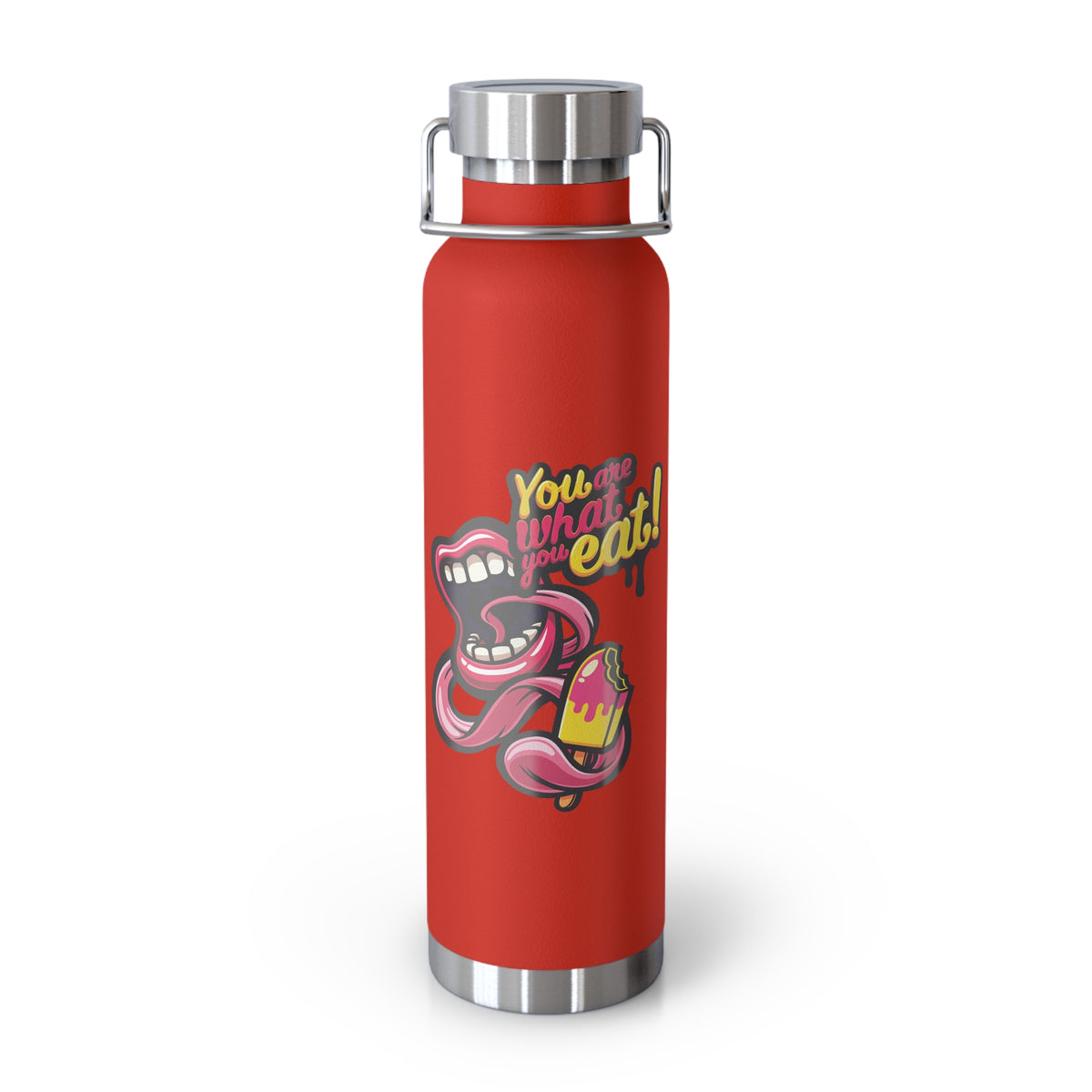 22oz Copper Insulated Water Bottle with Cartoon Design - CV70