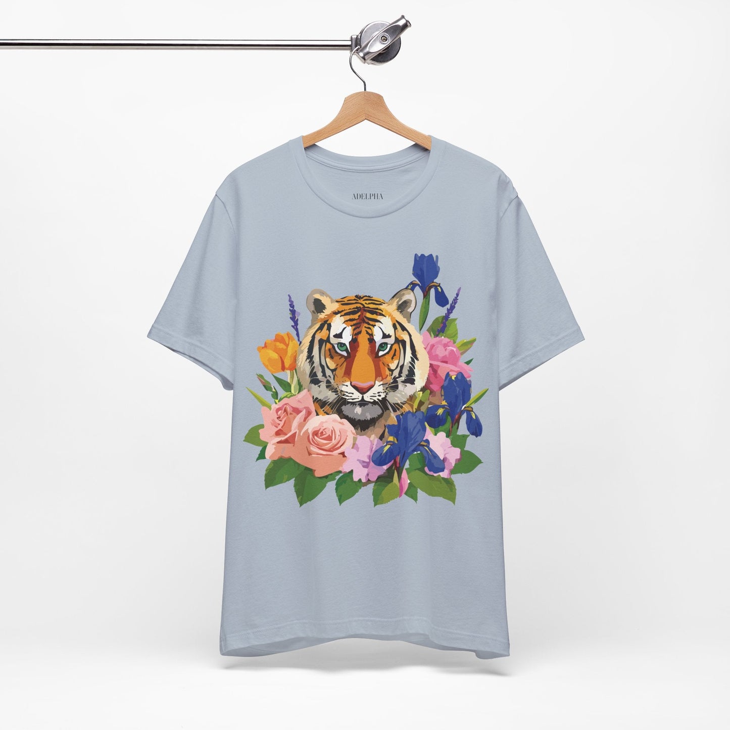 Tiger Graphic T Shirt Unisex Jersey Short Sleeve Art Design Tee Adelpha Vintage Inspired