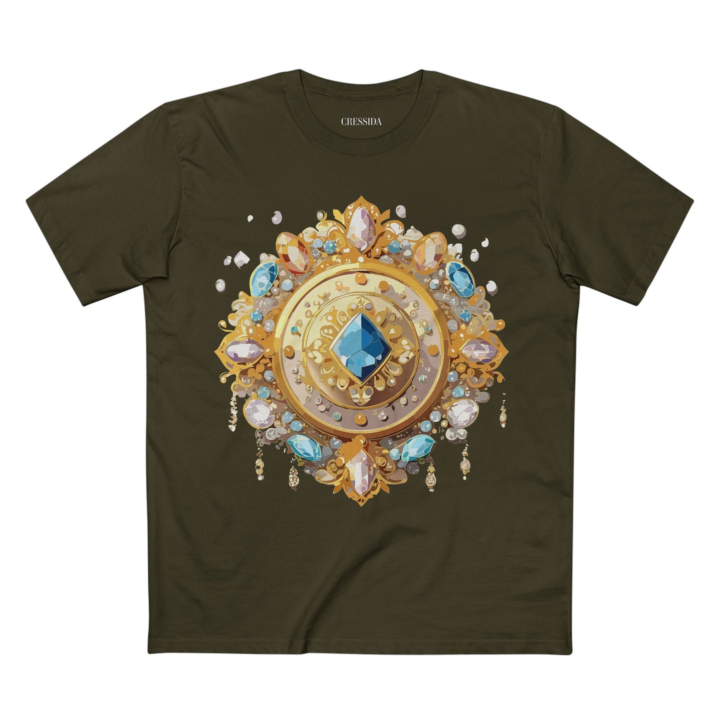 Medallion Graphic T-Shirt Unisex 100 Cotton With Gold Art Design Medal Tee 23