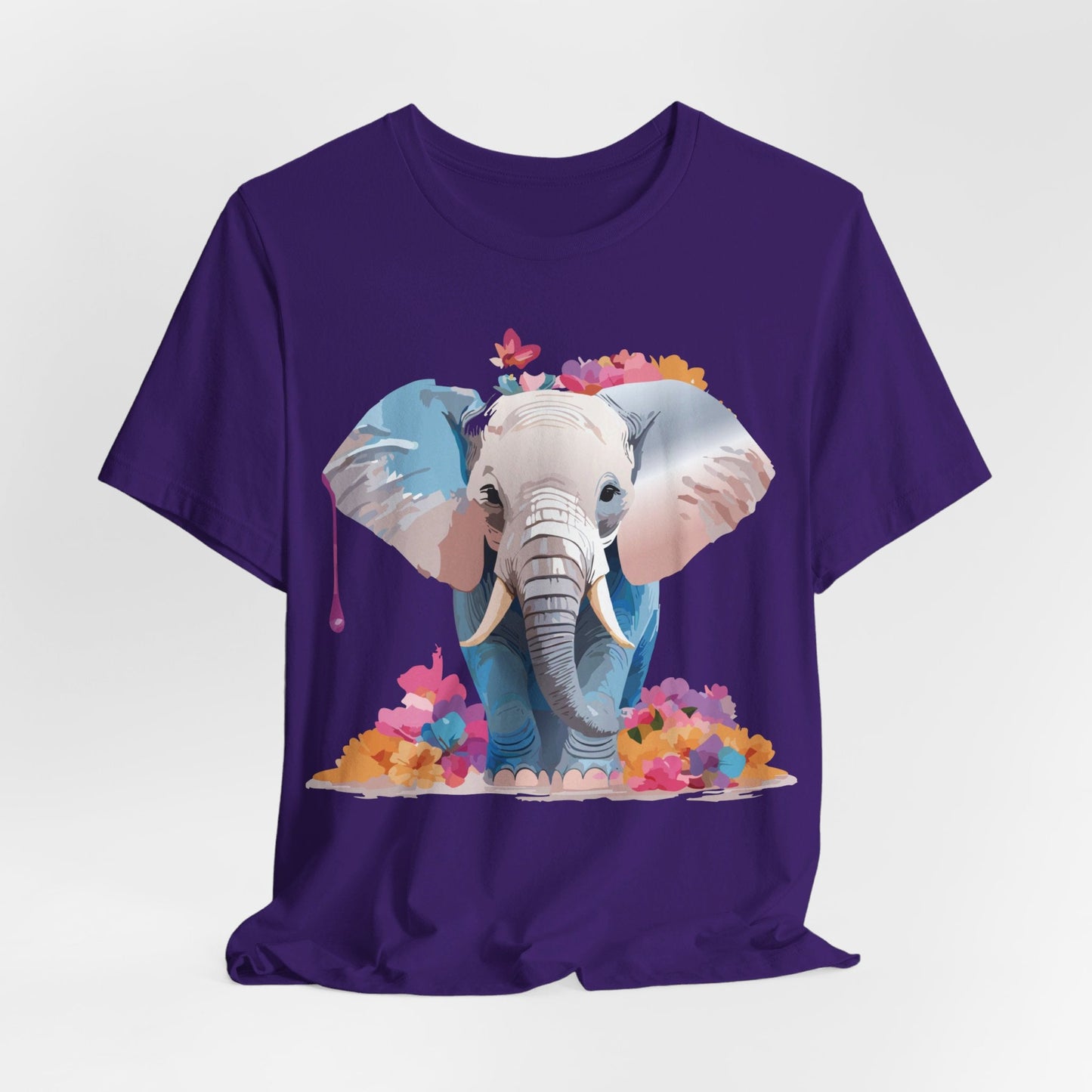 Elephant Graphic Tee Unisex Short Sleeve by Adelpha Premium Vintage Inspired Artwork