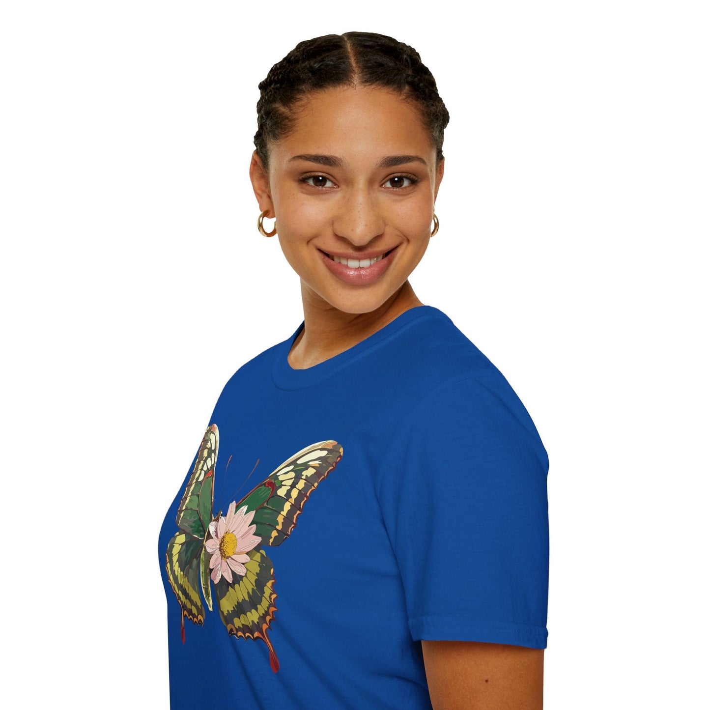 Butterfly Shirt Unisex Monarch Butterfly Tee Gildan Softstyle 64000 100% Ring Spun Cotton