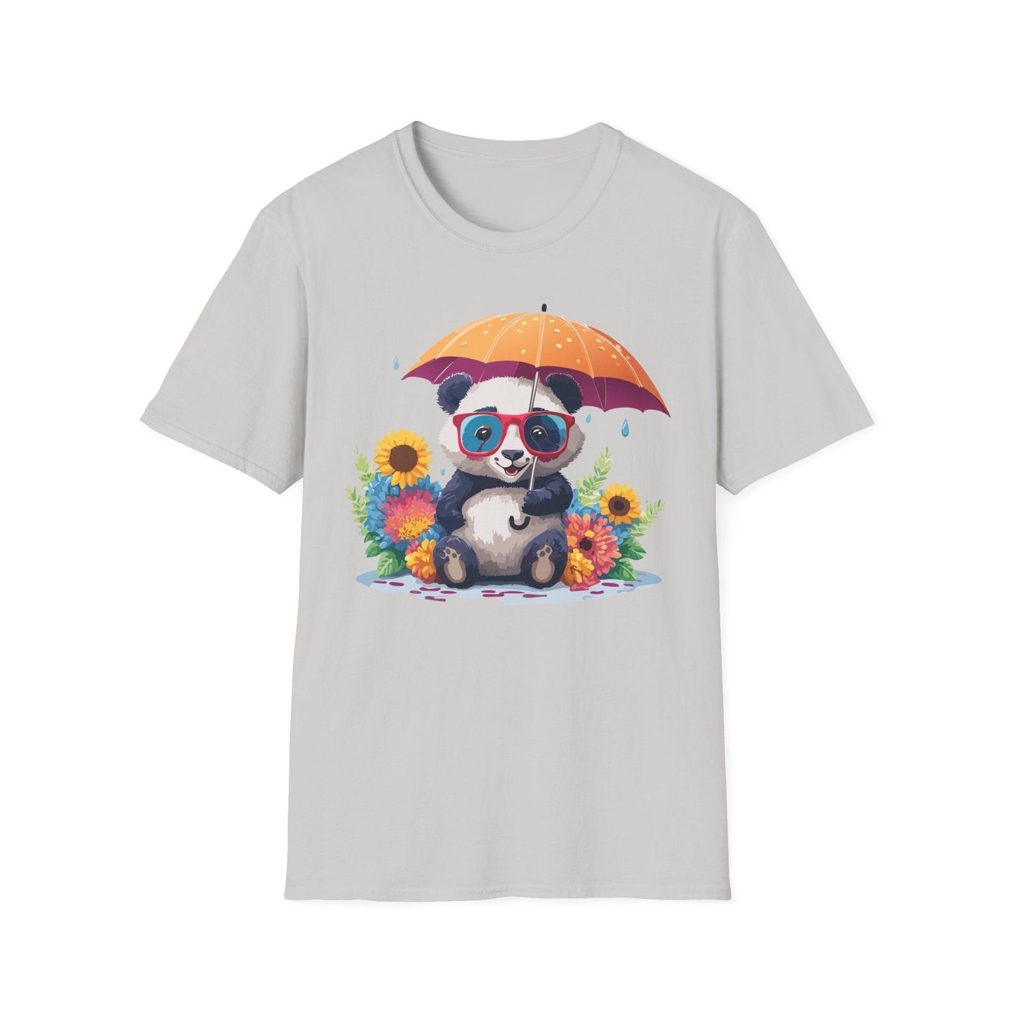 Panda Shirt Unisex Panda Tee Animal Graphic T Shirt Softstyle 64000 Cotton Breathable Everyday