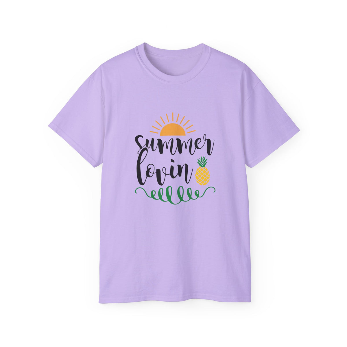 Summer Lovin sun and pineapple T-Shirt | beach vibes, tropical script