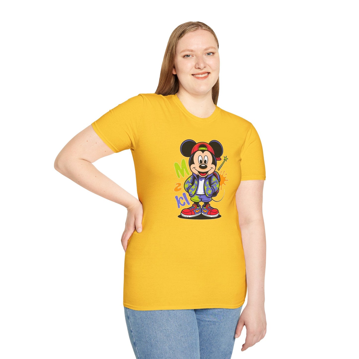 Cartoon T Shirt With Animation Design Unisex Gildan Softstyle 64000 Tee For Funny Animals