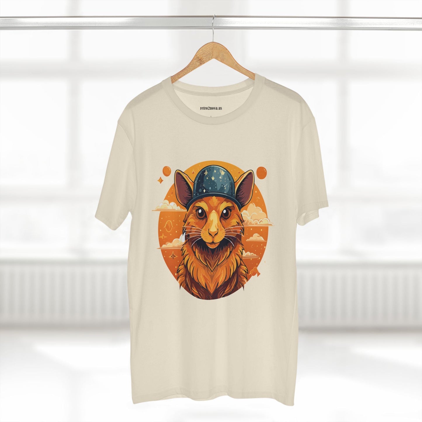 Rabbit Shirt Unisex Premium Cotton Tee With Original Art Design From Retro2Nova Art Collection Soft Breathable Comfort