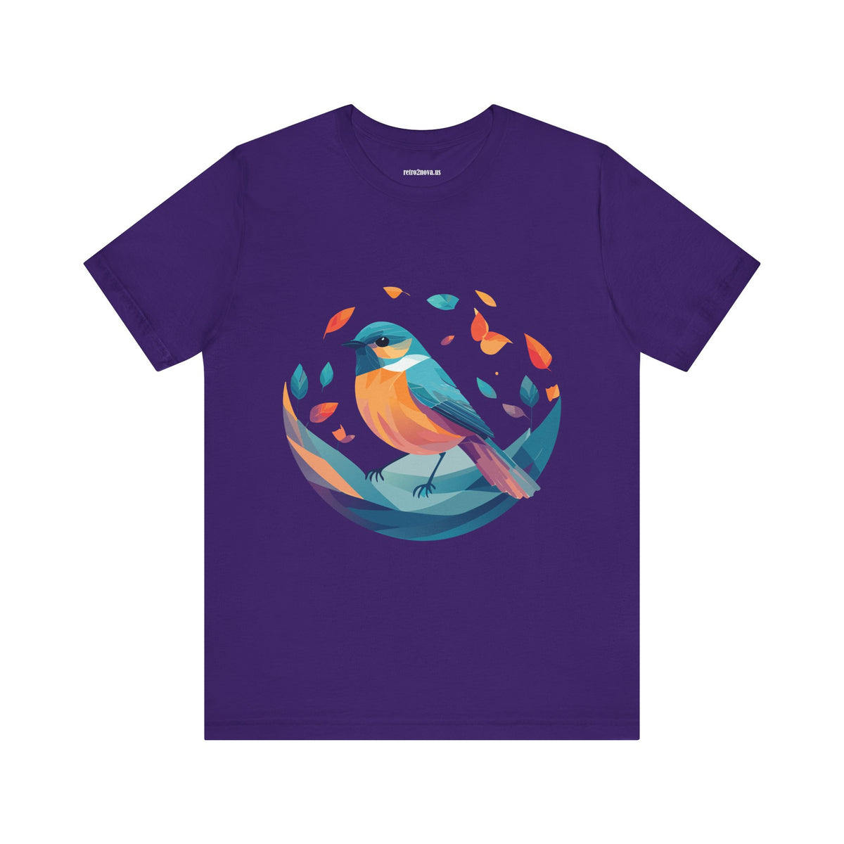 Bird Graphic Unisex Cotton Bella+Canvas Tee with Animal Design ab6