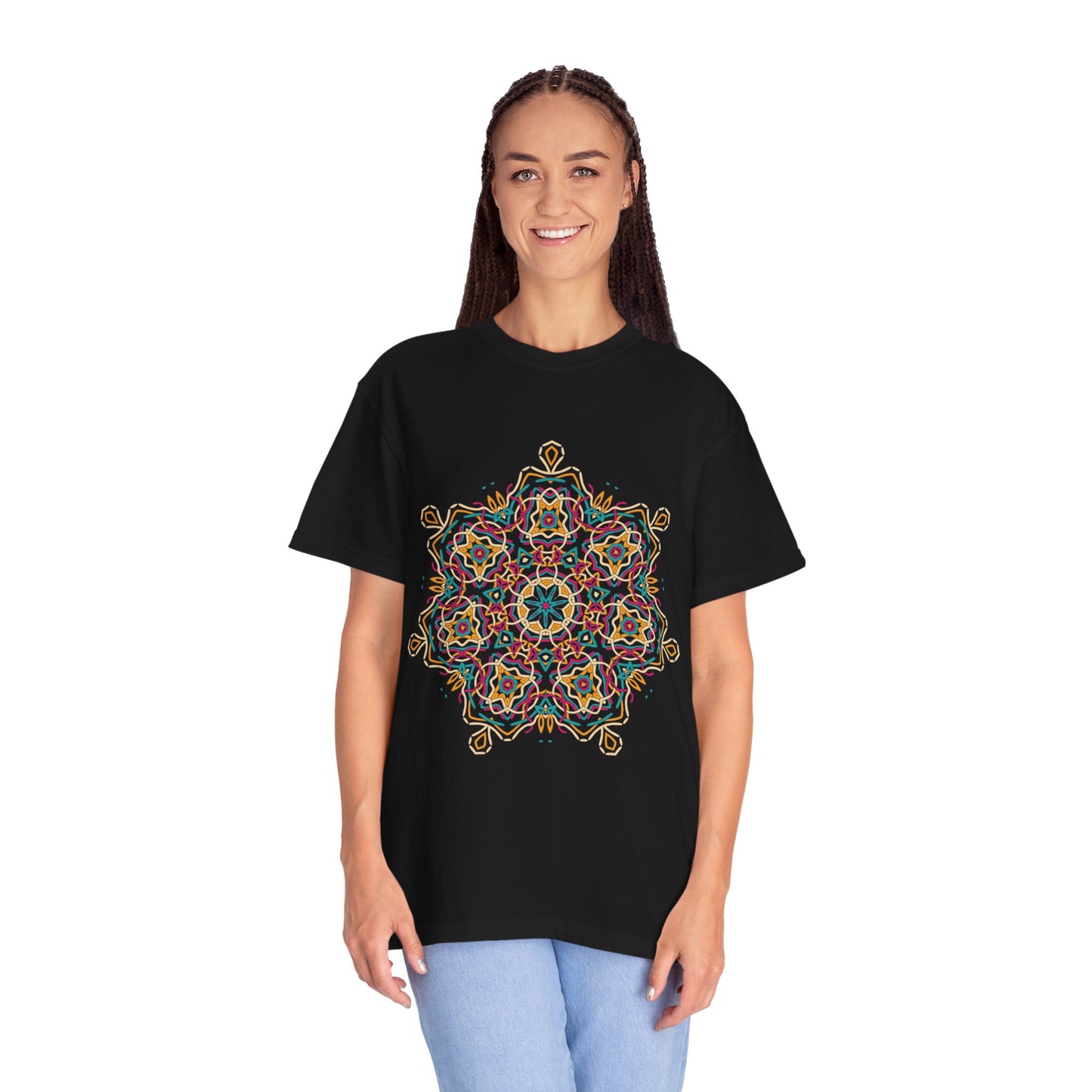 Unisex-T-Shirt mit abstraktem Print