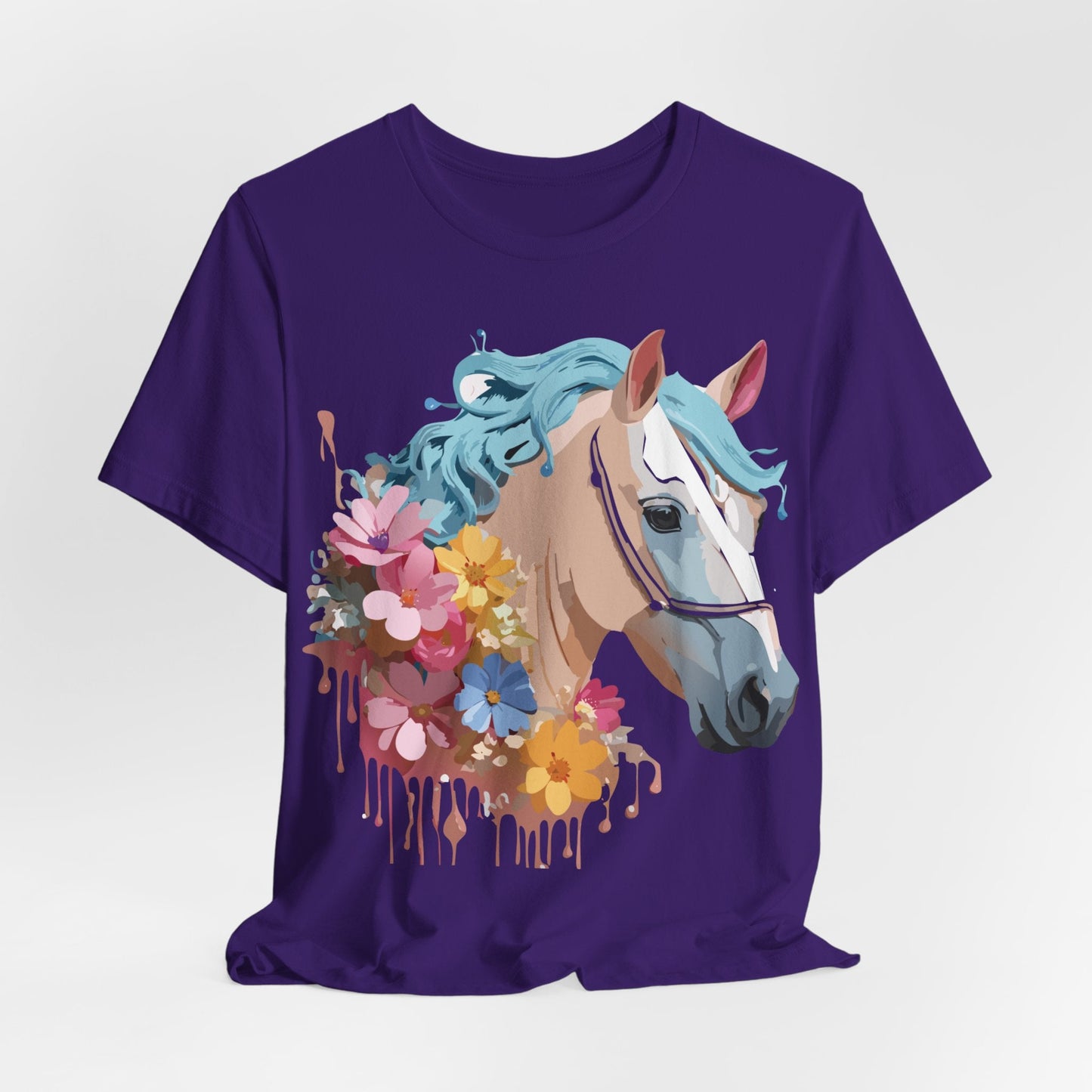 Unisex Horse Graphic Tee From Adelpha Vintage Inspired Art Shirt Short Sleeve Jersey