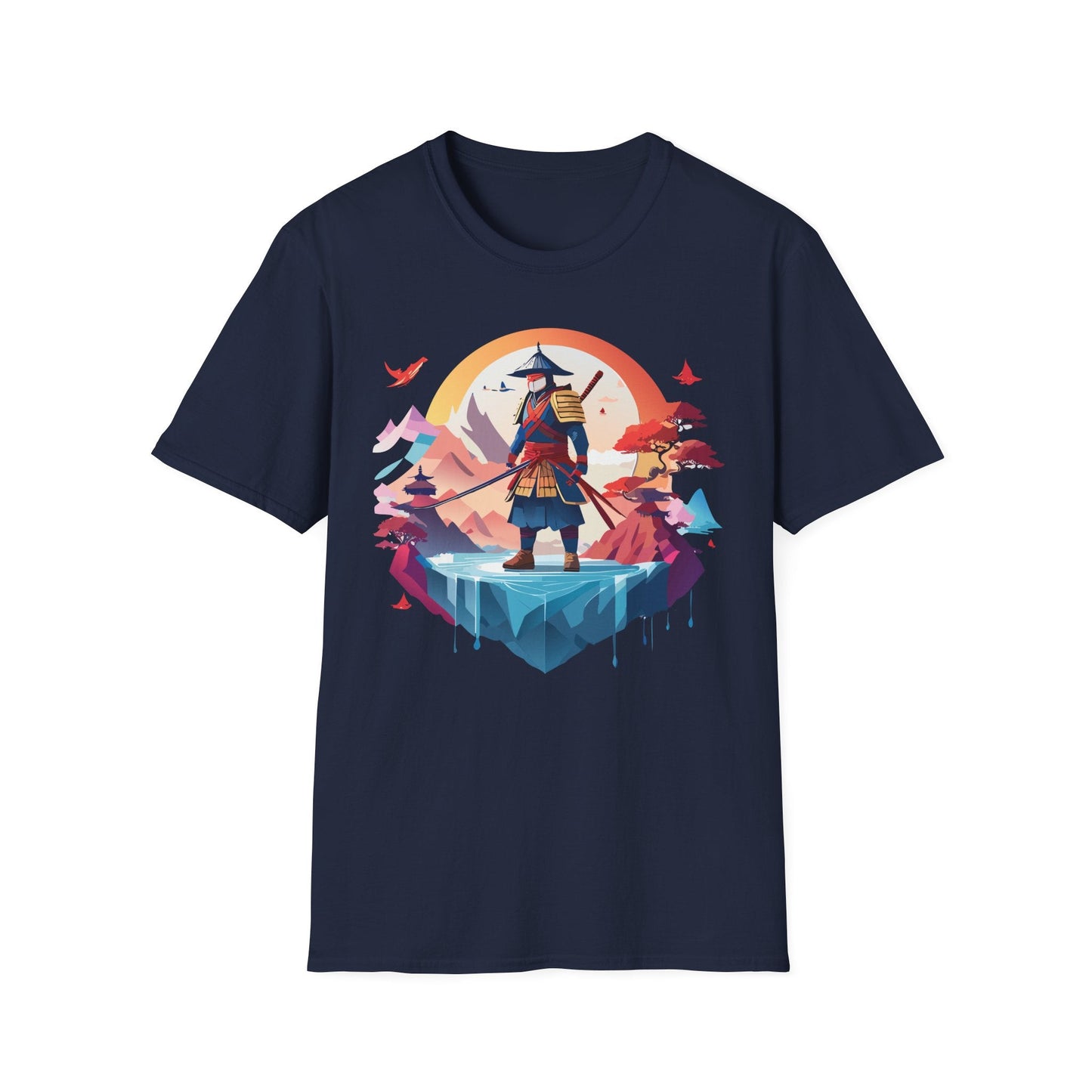Samurai Shirt Unisex Softstyle Tee 100 Percent Ring Spun Cotton Short Sleeve T Shirt Comfort Fit