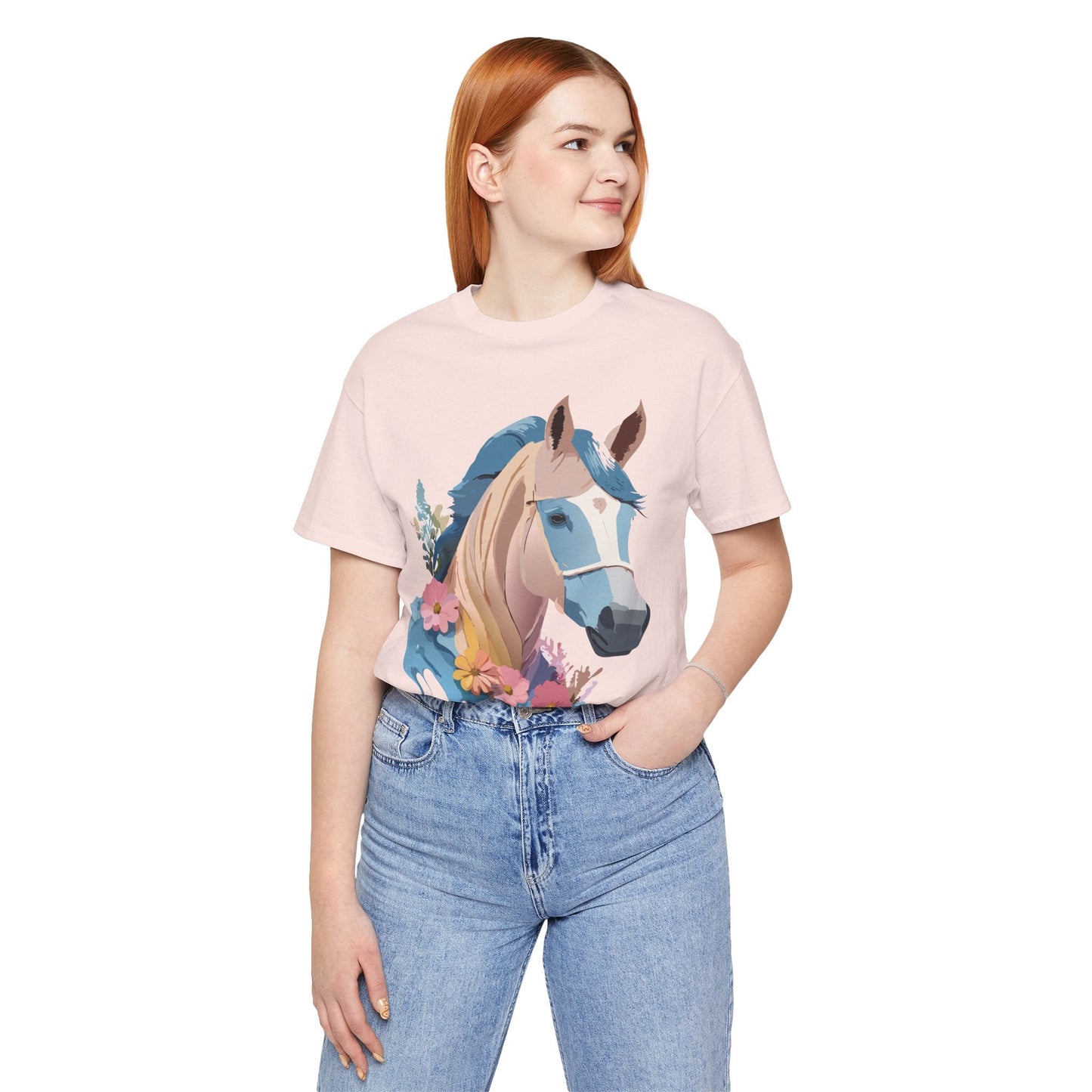 Horse Graphic Unisex 100 Cotton Vintage Animal Art T-Shirt 13