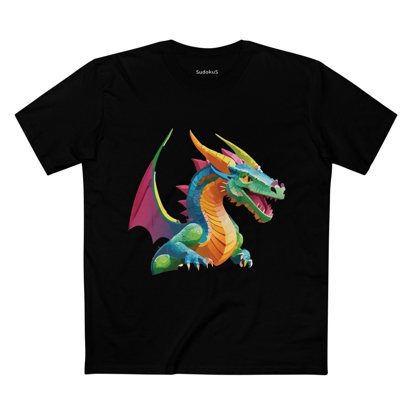 Dragon Graphic Unisex 100 Cotton Staple Tee 2