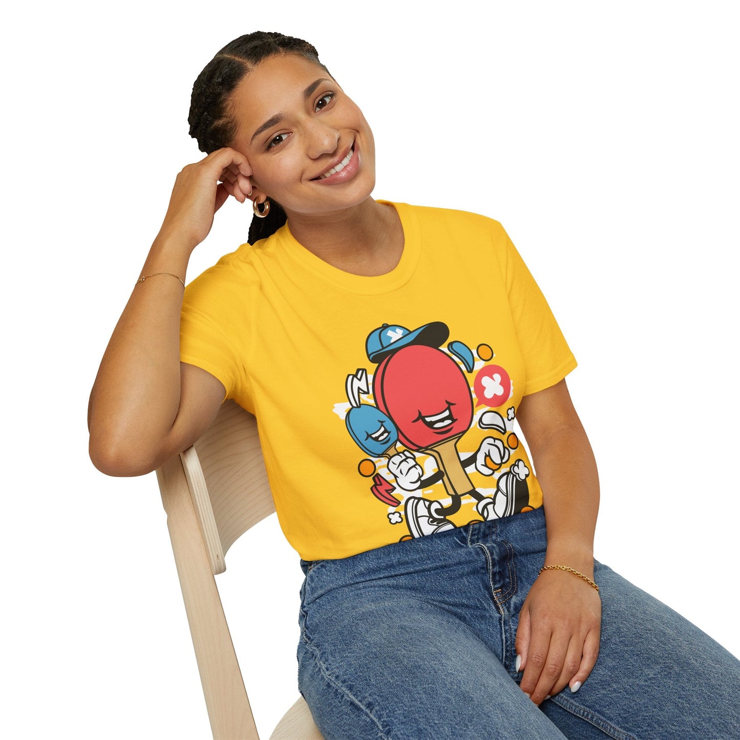 Unisex Cartoon T Shirt Animation Funny Tee Gildan Softstyle 64000 100 Percent Ring Spun Cotton