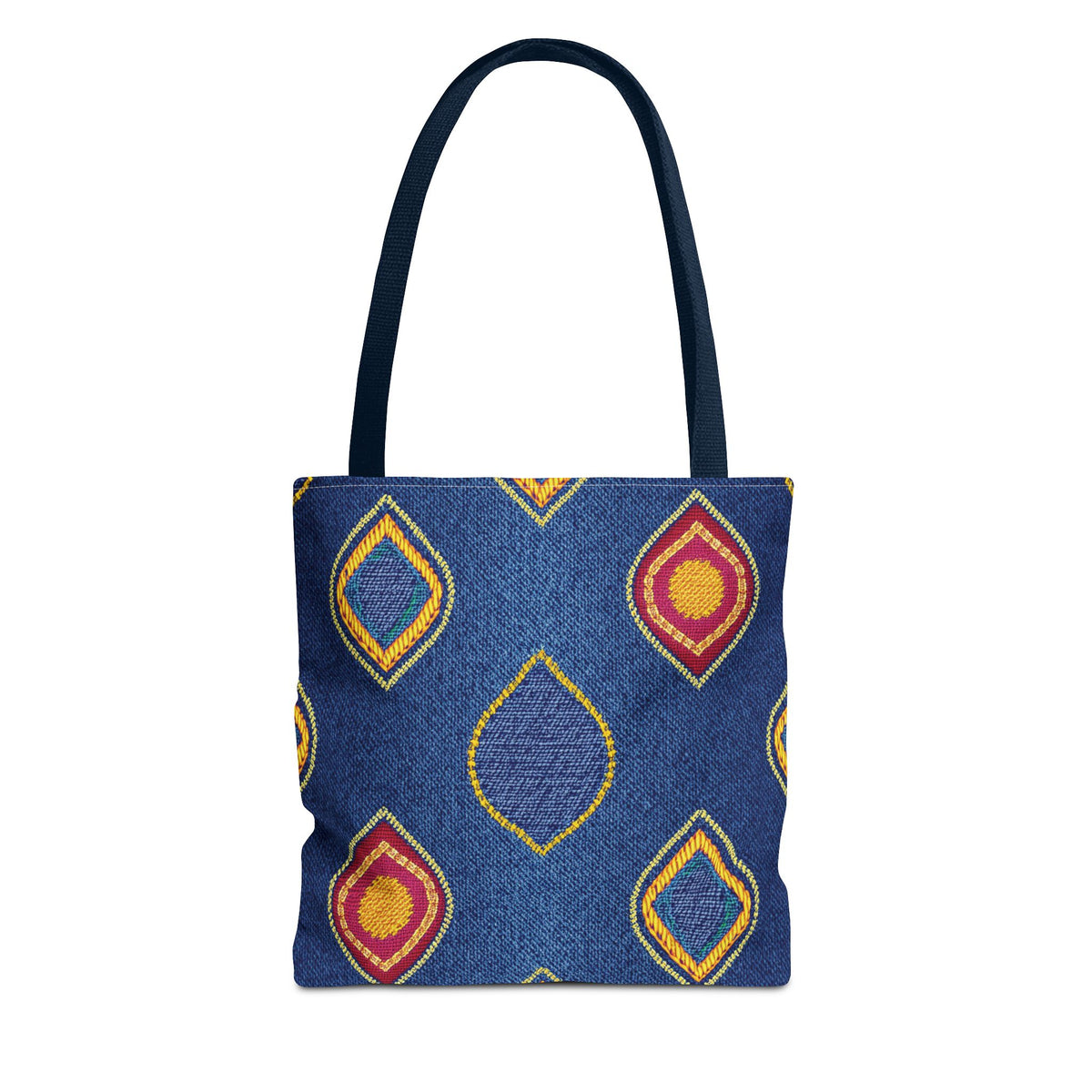 Diwali Graphic Denim Fabric Imitation Print Unisex Canvas Bag Poly Spun 3 Sizes Tote Bag 205-19