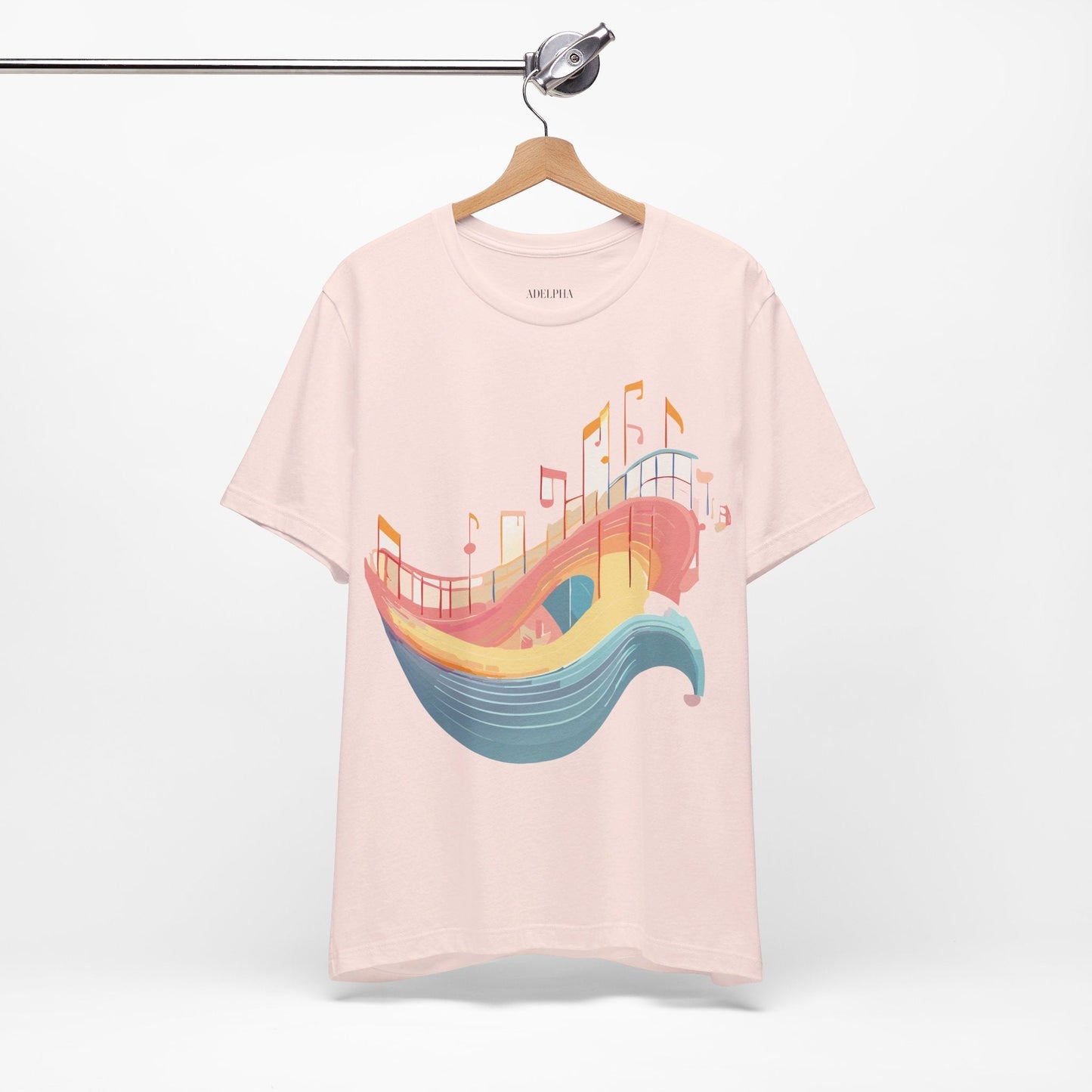 Adelpha Music T Shirt Unisex Graphic Tee Vintage Art Design Jersey Short Sleeve Premium