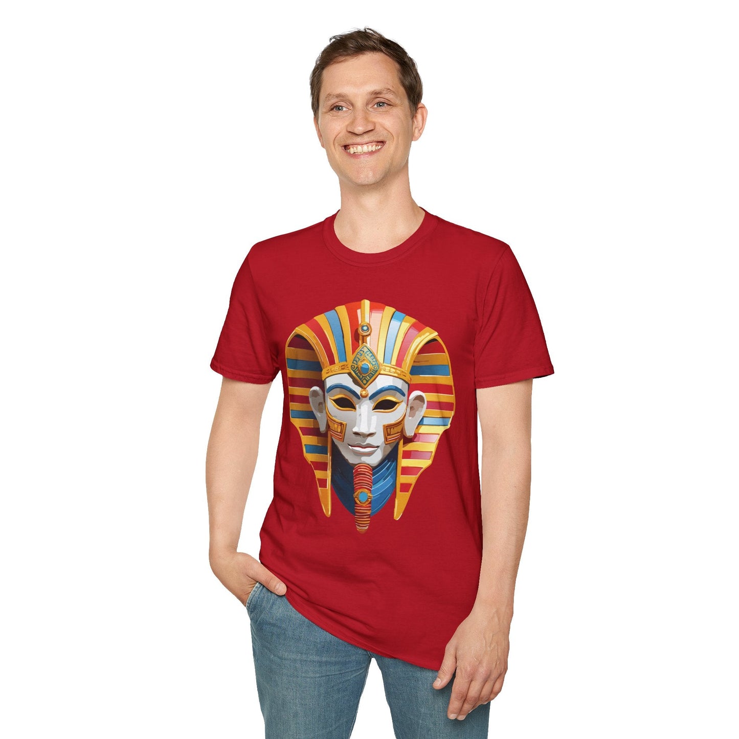 Mask Graphic Unisex Cotton Masquerade Design Artwork Tee 18
