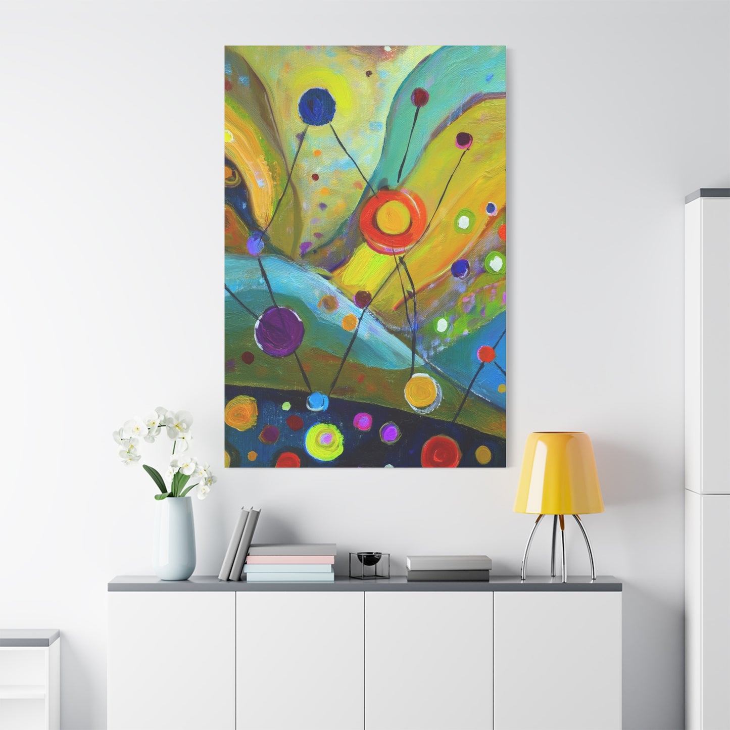 Abstract Oil Painting Print Canvas 20x24,20x30,24x30 24x32,24x36,30x40 32x48,36x48,40x60 Pine-Wood Inner Frame ABS-129