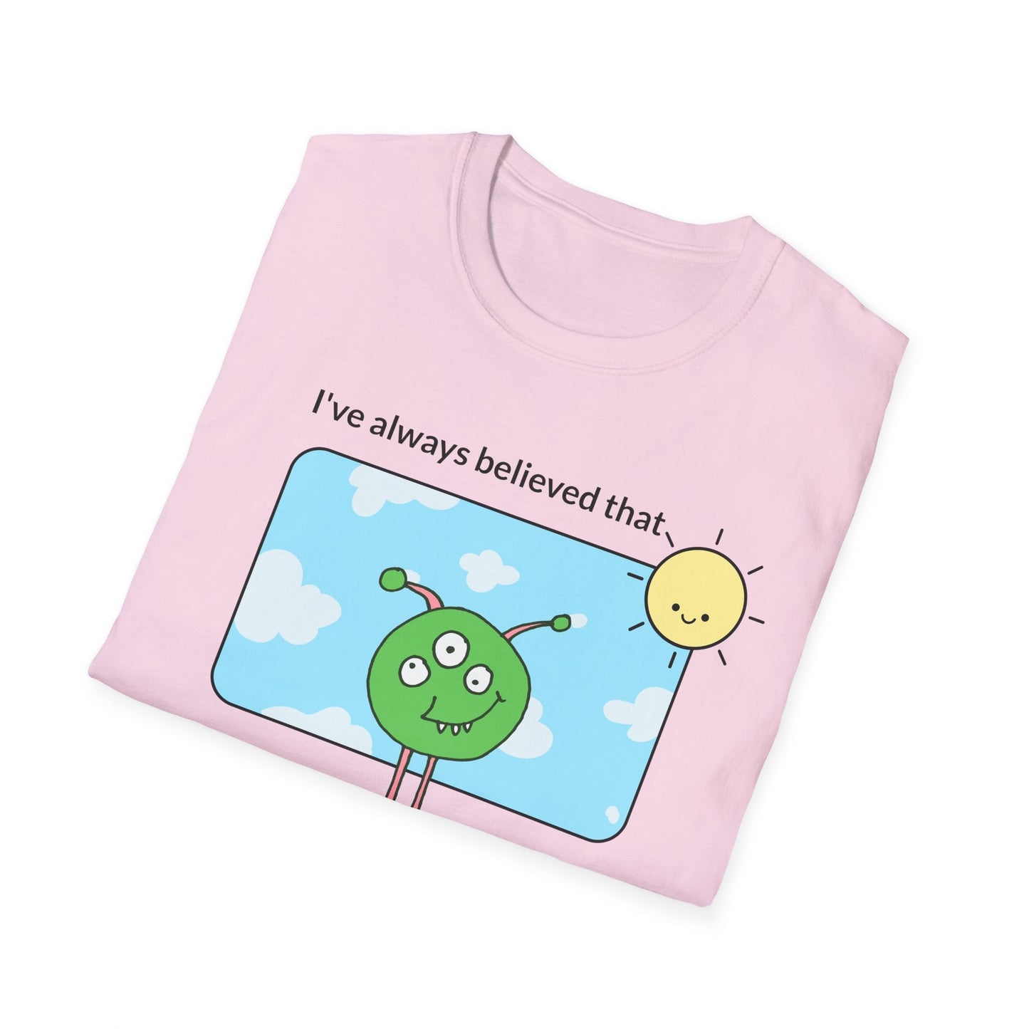 Alien Cartoon Humans Are Weird TShirt