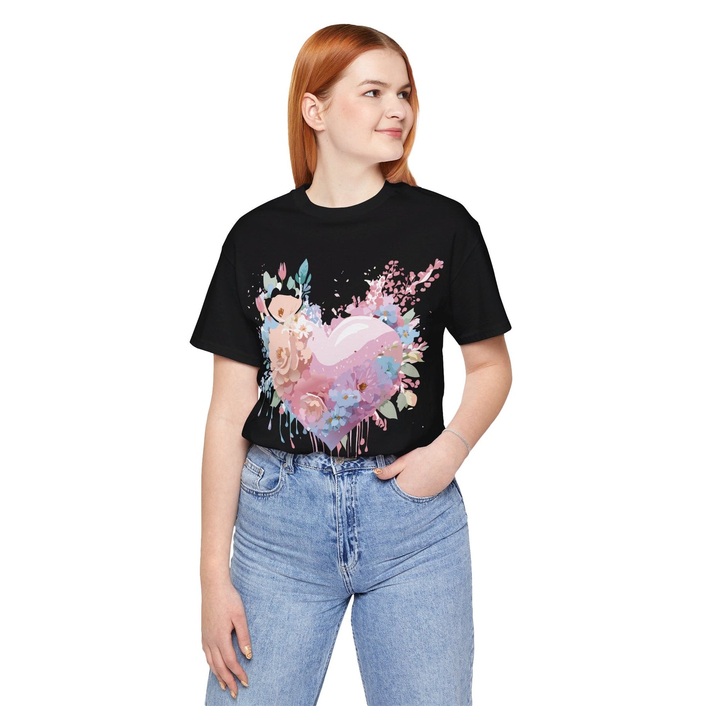 Adelpha Unisex Graphic Tee Valentine Shirts Vintage Inspired Artwork Short Sleeve Jersey