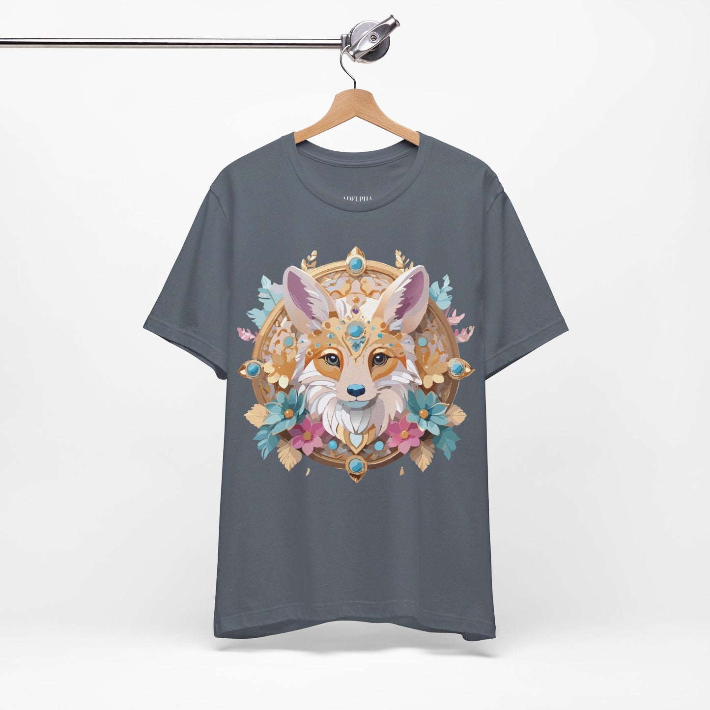 Unisex Graphic Tee From Adelpha Medallion Art Design Vintage Inspired Look Everyday Wear Style