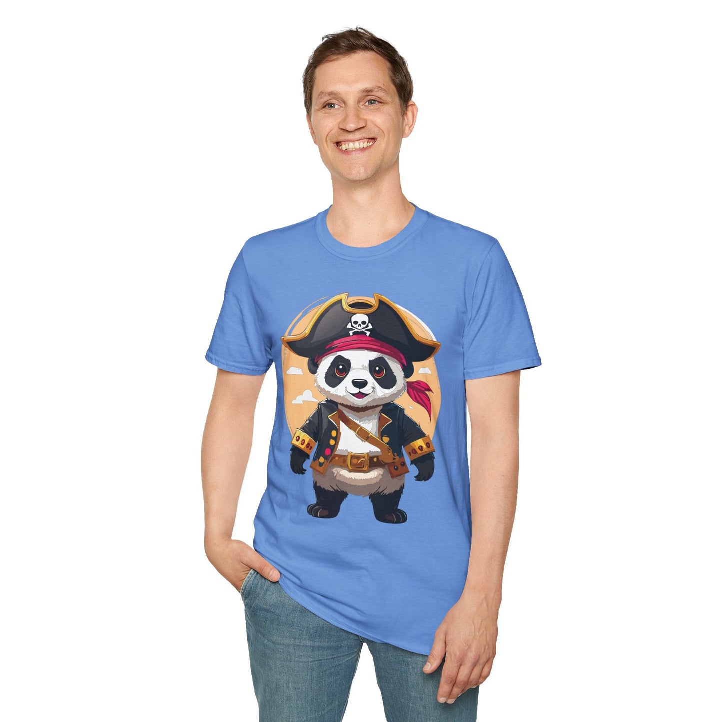 Panda Shirt Unisex T Shirt With Panda Animal Tee Animals Gildan Softstyle 64000 Cotton