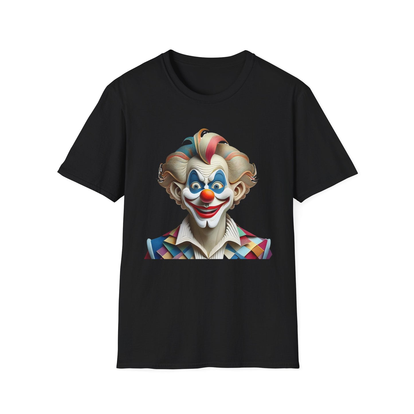 Unisex Clown Shirt Funny Man Circus Tee Softstyle Gildan 64000 Short Sleeve Everyday Comfort