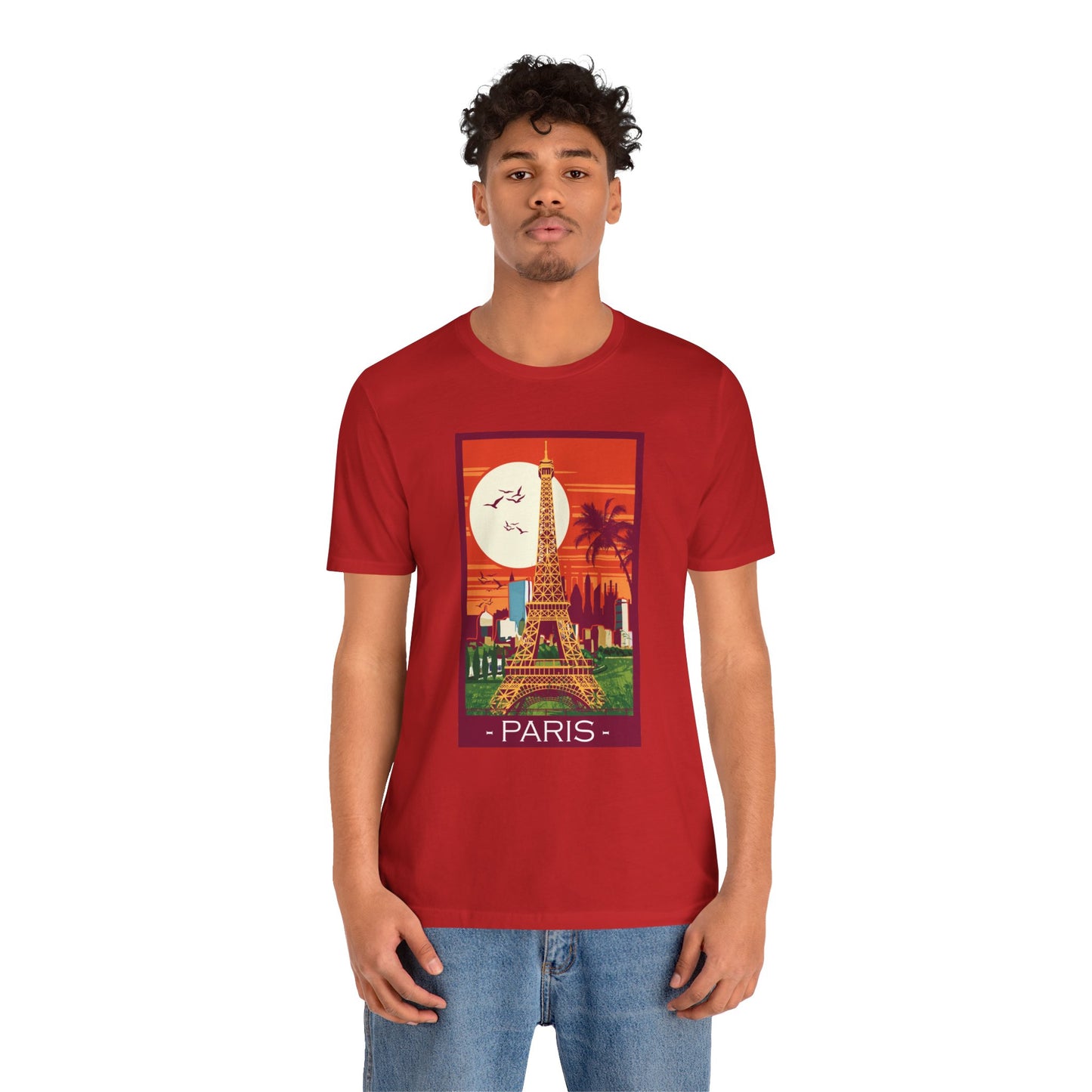 Retro Poster Paris Graphic Design Tee, Paris Shirt, Vintage Tees, Art Design T-Shirt, Graphic Tee, Retro Art Shirts