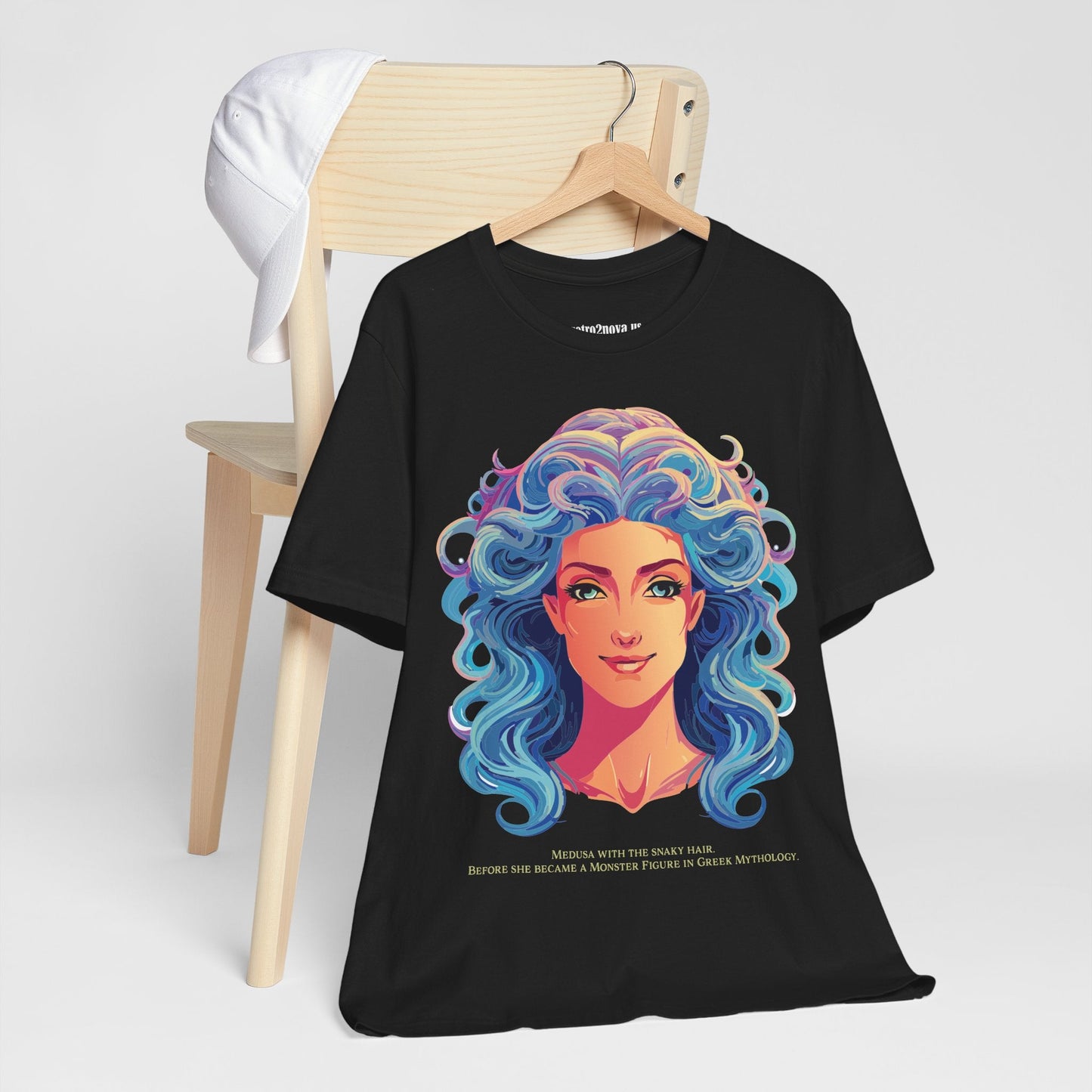Goddess Medusa Graphic Cotton T Shirt Unisex Jersey Short Sleeve Original Artwork By Retro2Nova