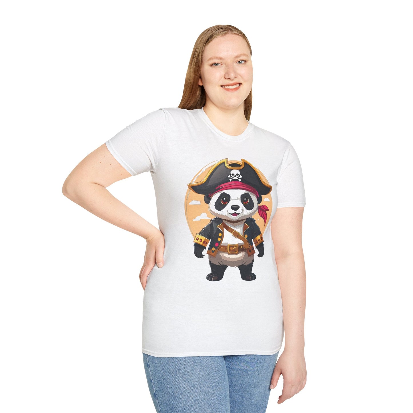 Panda Shirt Unisex T Shirt With Panda Animal Tee Animals Gildan Softstyle 64000 Cotton