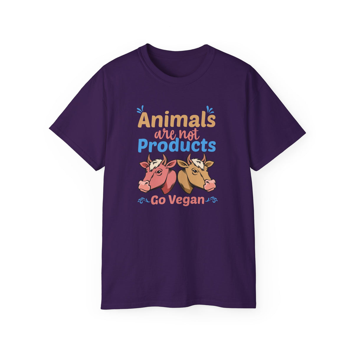 Animals Are Not Products Go Vegan T-Shirt | Vegan Animal Rights Tee