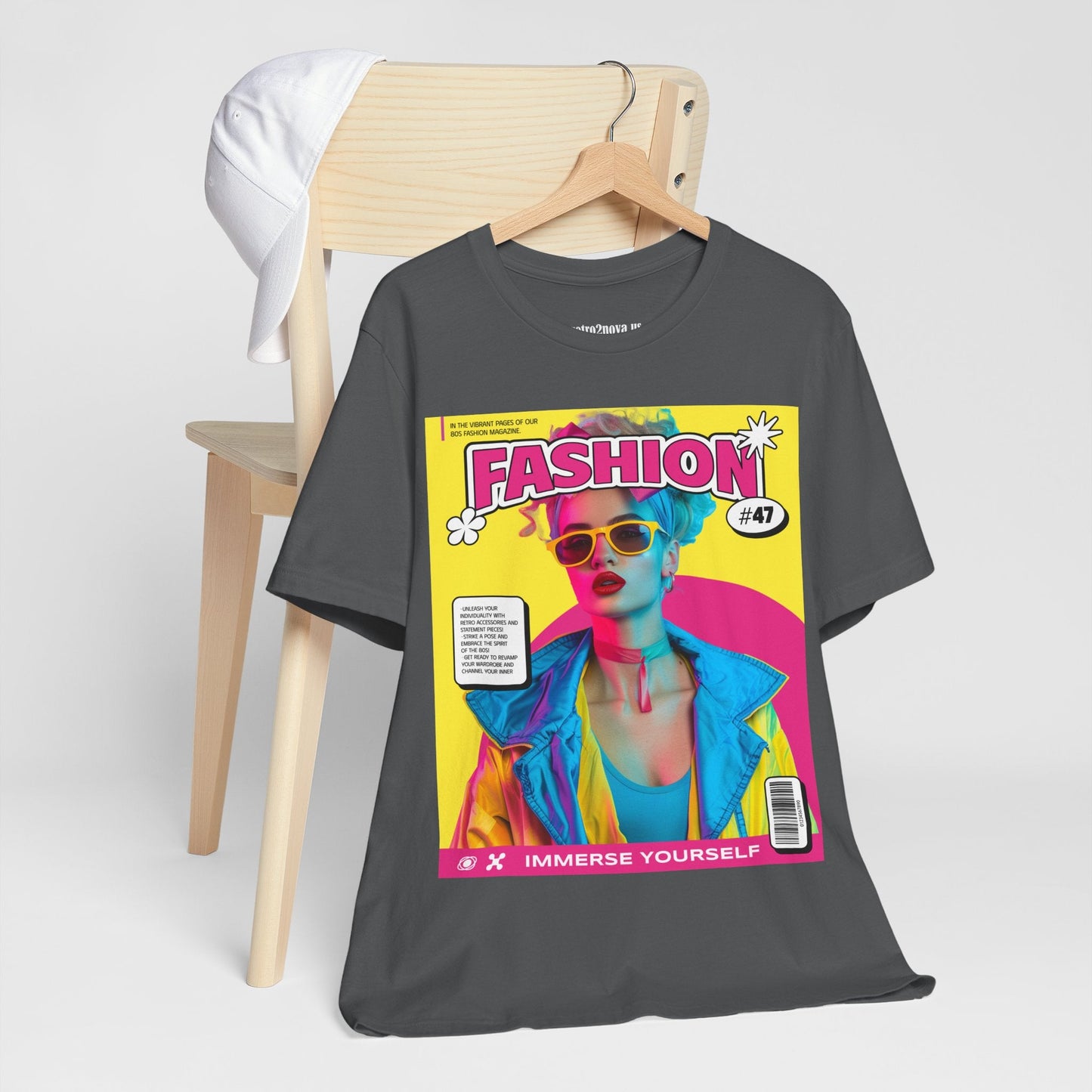 Magazine Cover Shirt Unisex Jersey Short Sleeve Tee Lightweight Breathable Fabric