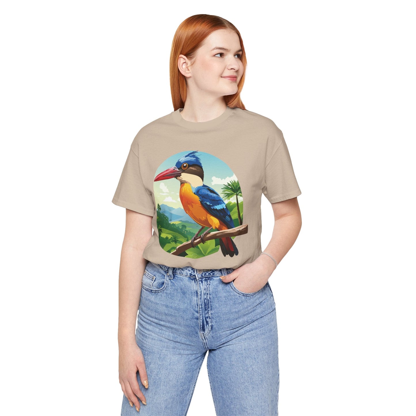 Unisex Animal Shirt With Art Design Featuring Wild Animals Jersey Short Sleeve Tee