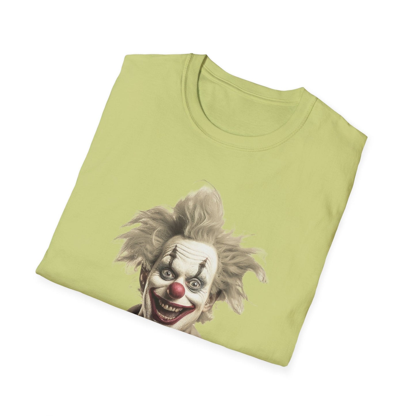 Clown Shirt Unisex T Shirt Funny Man Circus Shirt Scary Man Shirt Softstyle Gildan 64000